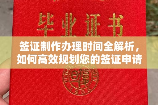 南县签证制作办理时间全解析，如何高效规划您的签证申请流程