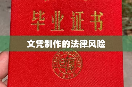 南县文凭制作的法律风险