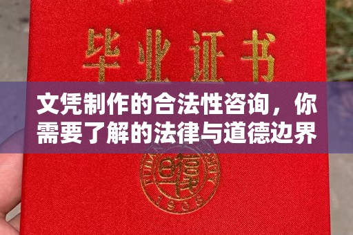 南县文凭制作的合法性咨询，你需要了解的法律与道德边界