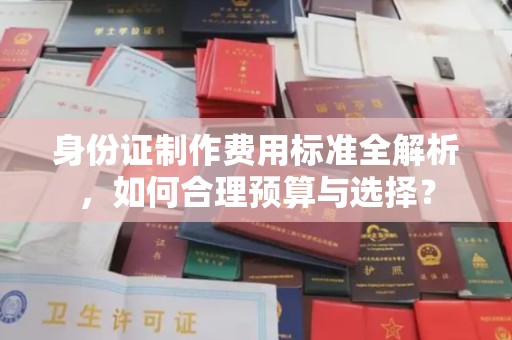 南县身份证制作费用标准全解析，如何合理预算与选择？