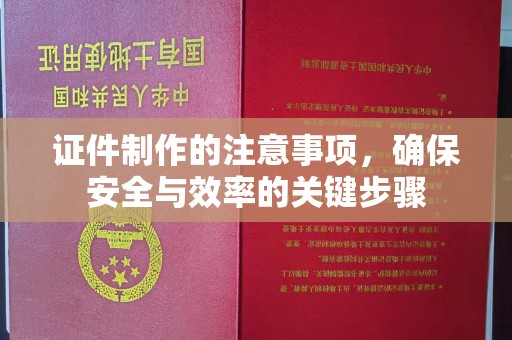 南县证件制作的注意事项，确保安全与效率的关键步骤