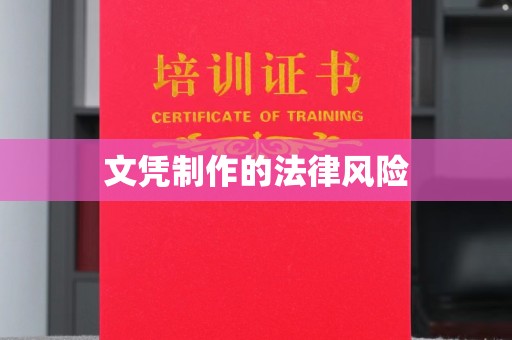 南县文凭制作的法律风险