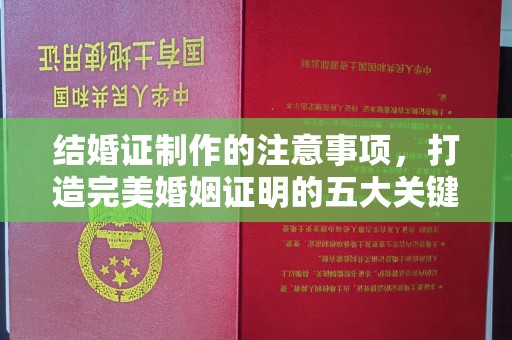 南县结婚证制作的注意事项，打造完美婚姻证明的五大关键点