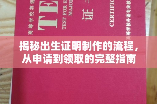 南县揭秘出生证明制作的流程，从申请到领取的完整指南