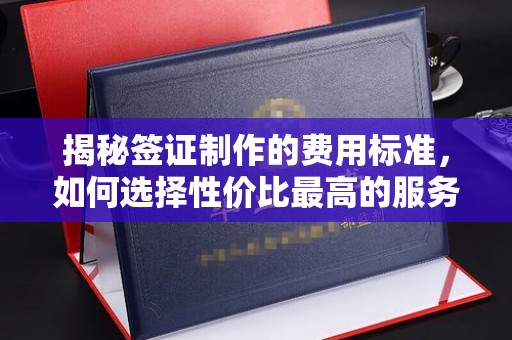 南县揭秘签证制作的费用标准，如何选择性价比最高的服务？