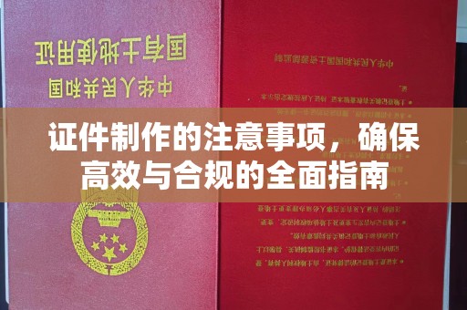 南县证件制作的注意事项，确保高效与合规的全面指南